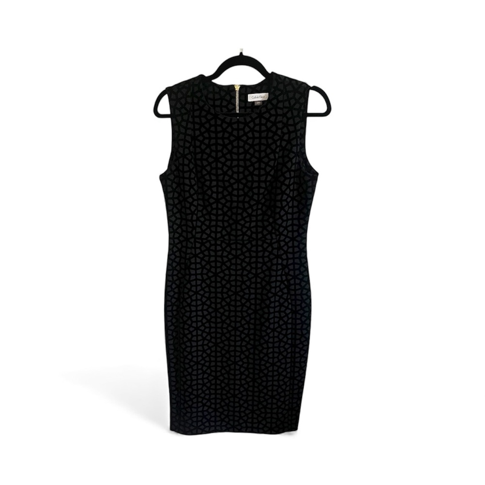 Calvin Klein Black Geometric Mini Dress